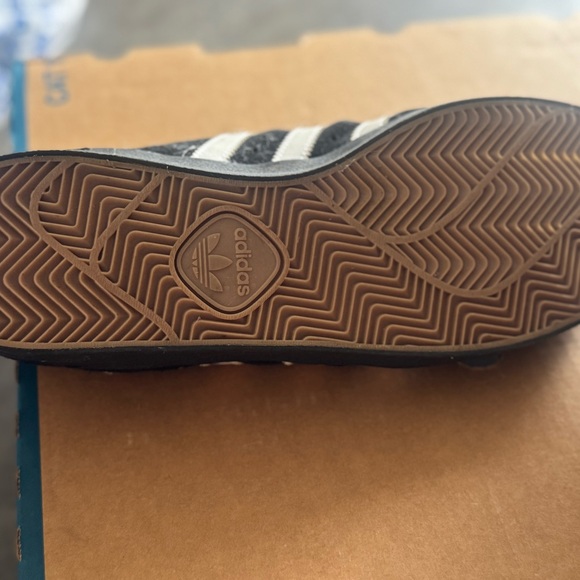 Adidas Men's Black Sneakers with White Stripes - Picture 4 of 4